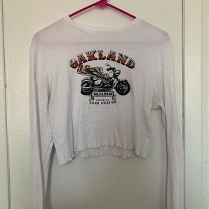 Nasty Gal crop top long sleeve